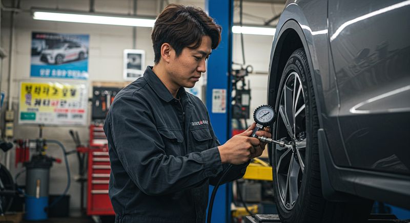 타이어 공기압 적정 범위